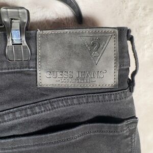 Guess Jeans Men Black Slim Straight Fit Denim Pants Size 34x32